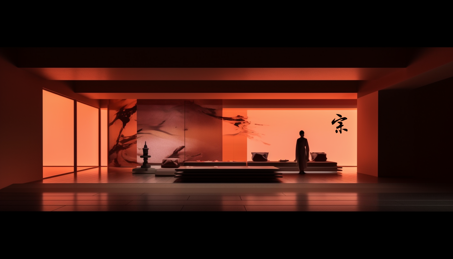 【AI】禅宗茶室；Zen Tea Room-2