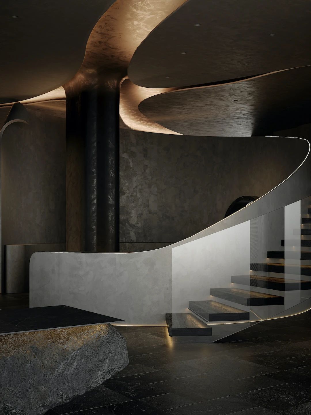 黑暗与光的博弈｜舍内  合介丨中国上海丨舍内设计,合介设计-0