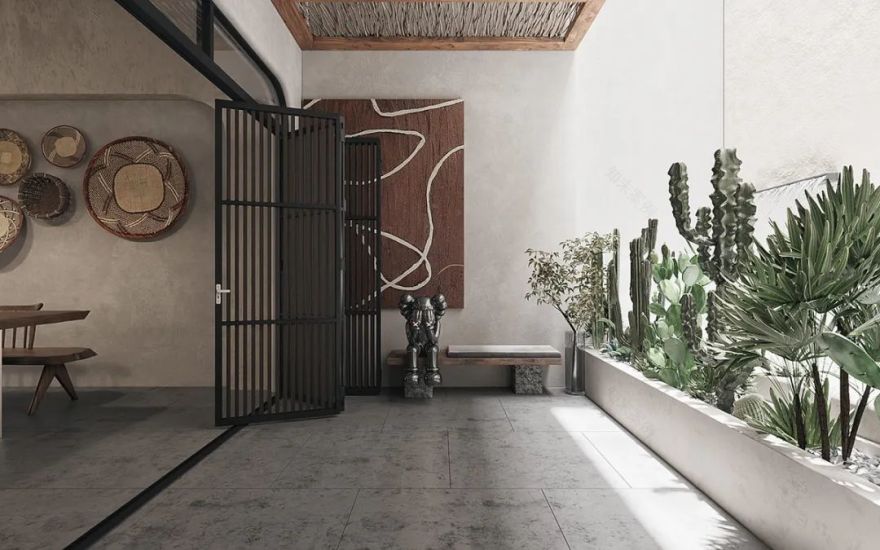 越南胡志明市质朴游牧风民宿设计-64