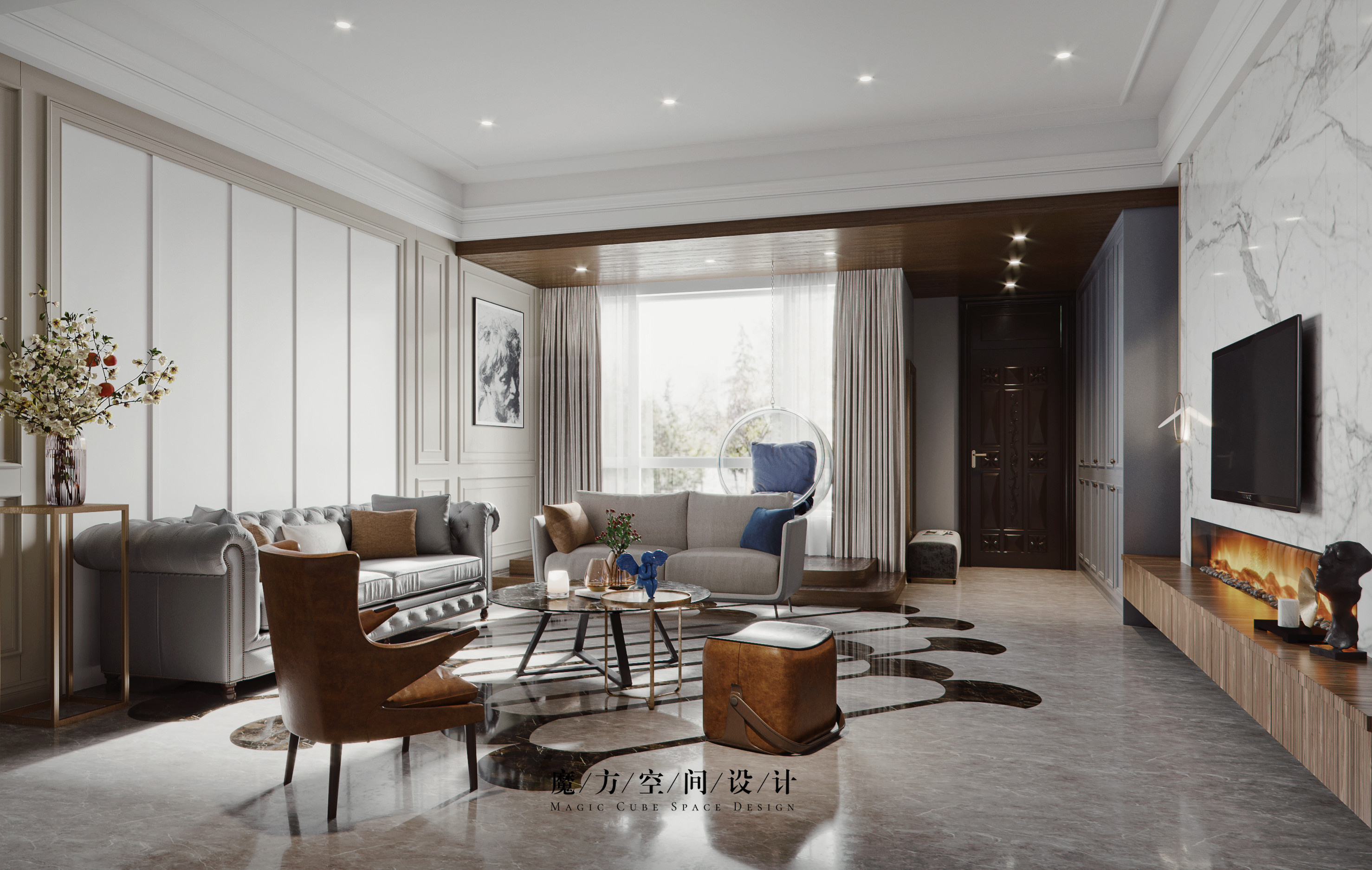 魔方空间设计 | 大连普罗旺斯别墅的魔幻之旅-11