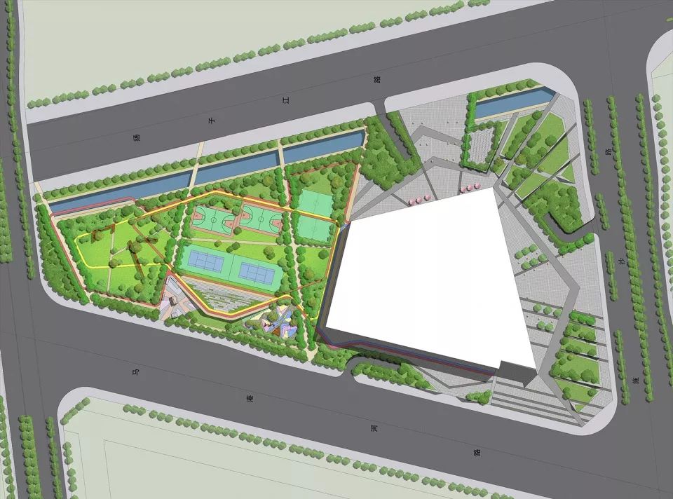 扬州南部新城体育园 | 现代建筑与传统窗花的完美融合-93