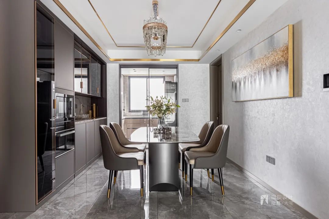 美式轻奢浪漫空间设计丨高灰空间设计-21