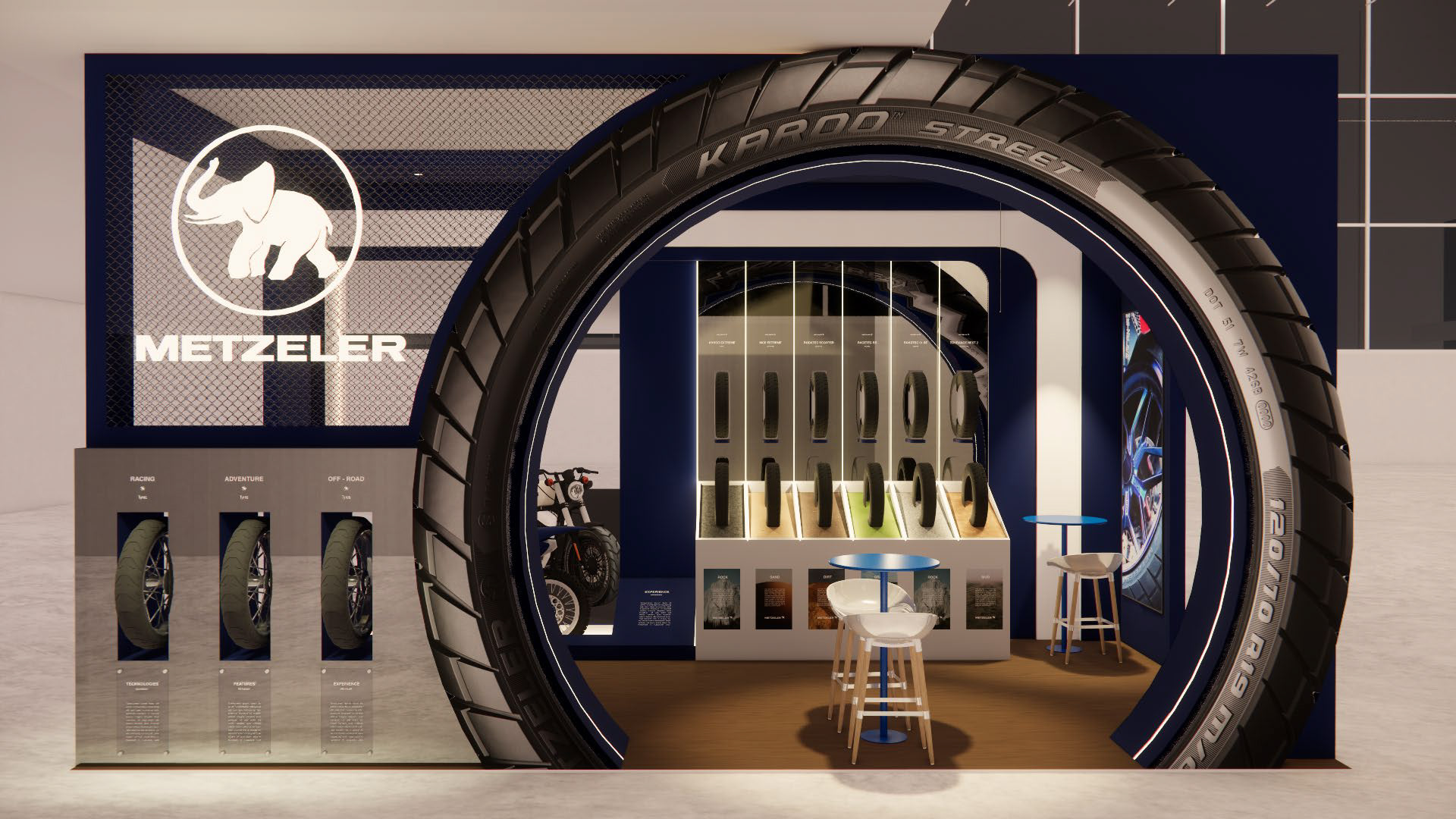 FERIA DE LAS DOS RUEDAS AKT展会展位设计-17