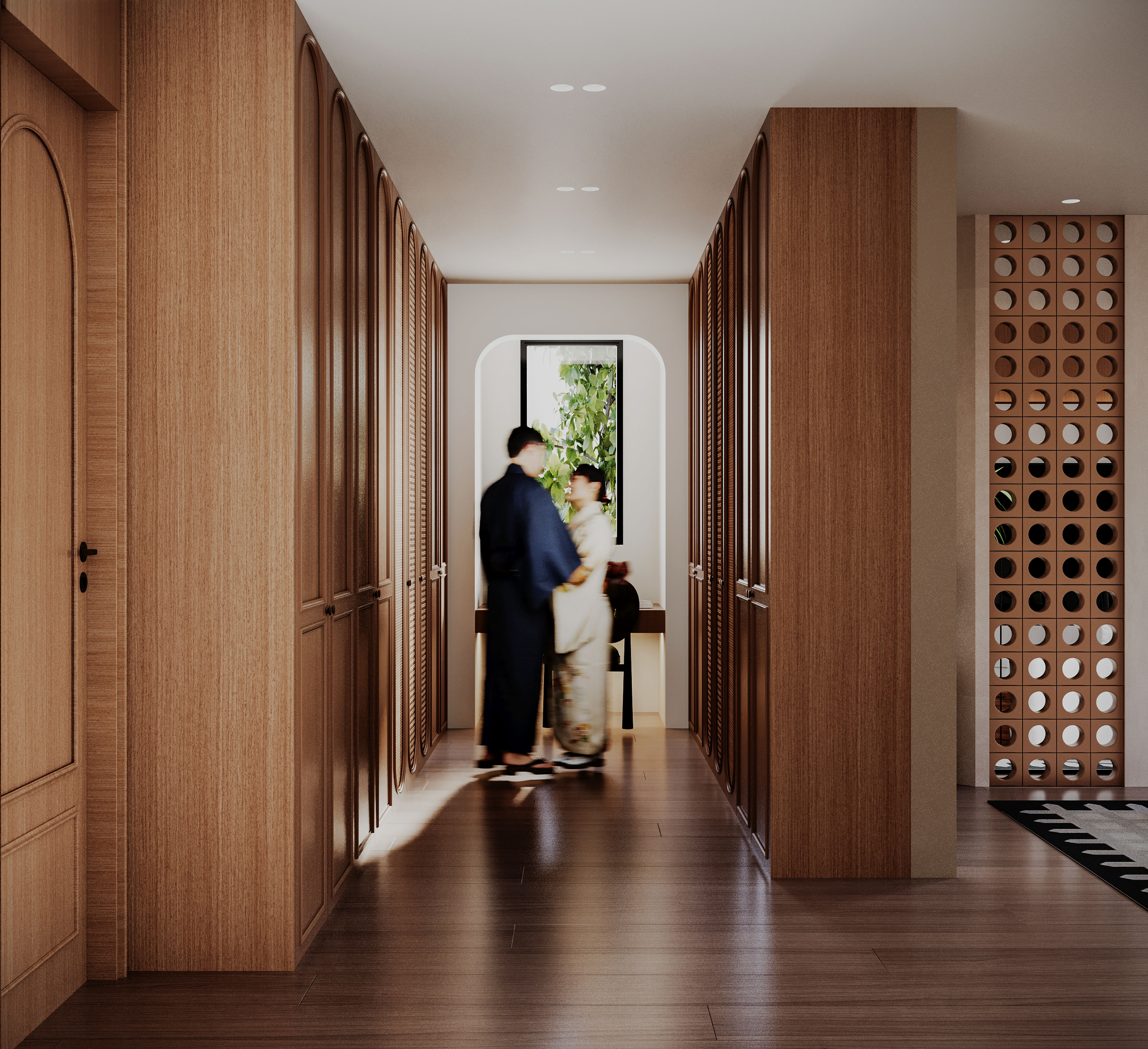 Japandi Master bedroom in Ksa-2