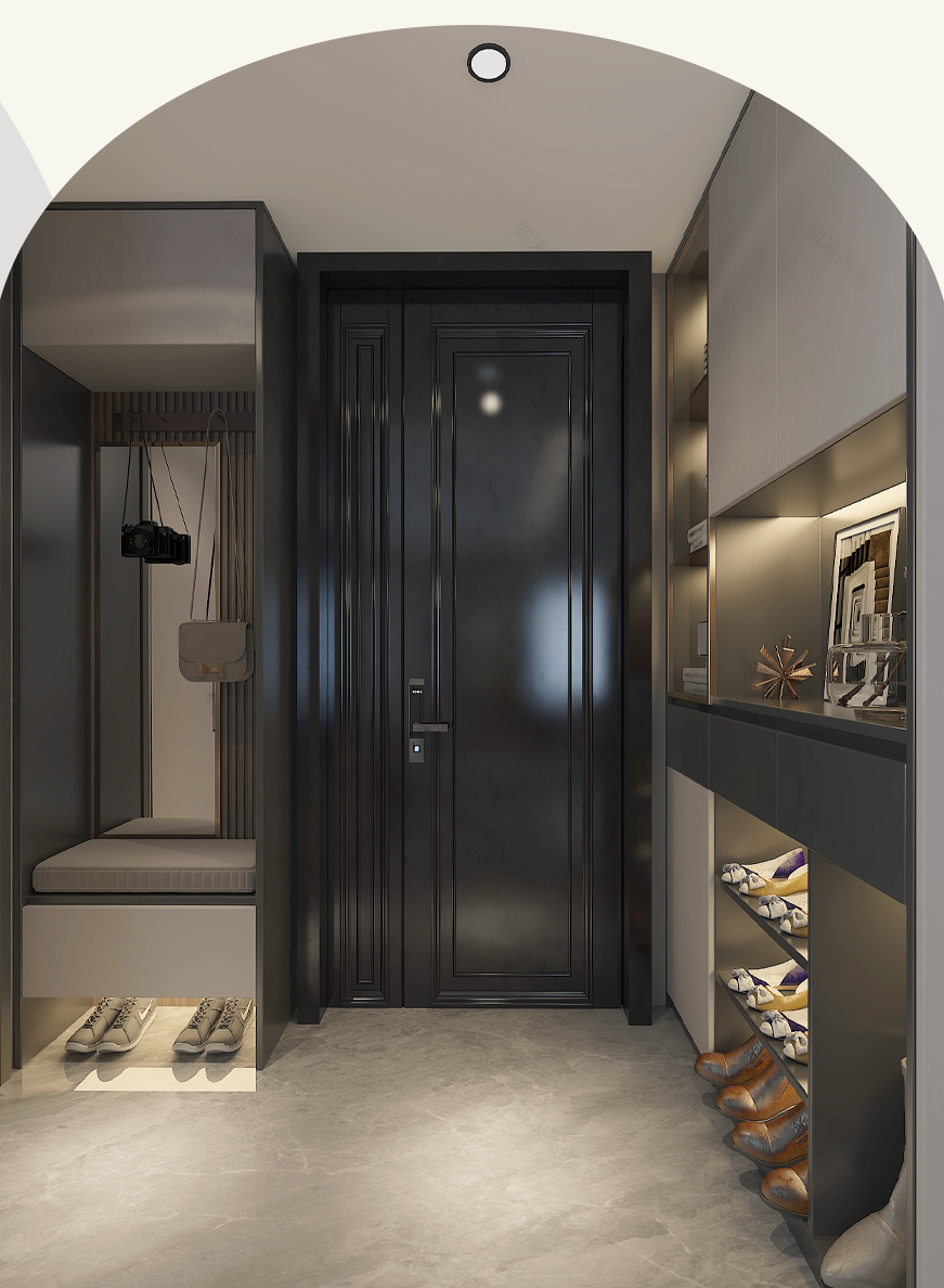 150㎡现代风,丝绒地毯×大理石地砖,擦出高级火花-7