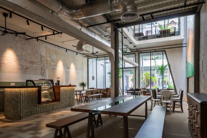 越南西贡可持续建筑咖啡店丨T3 Architects-12