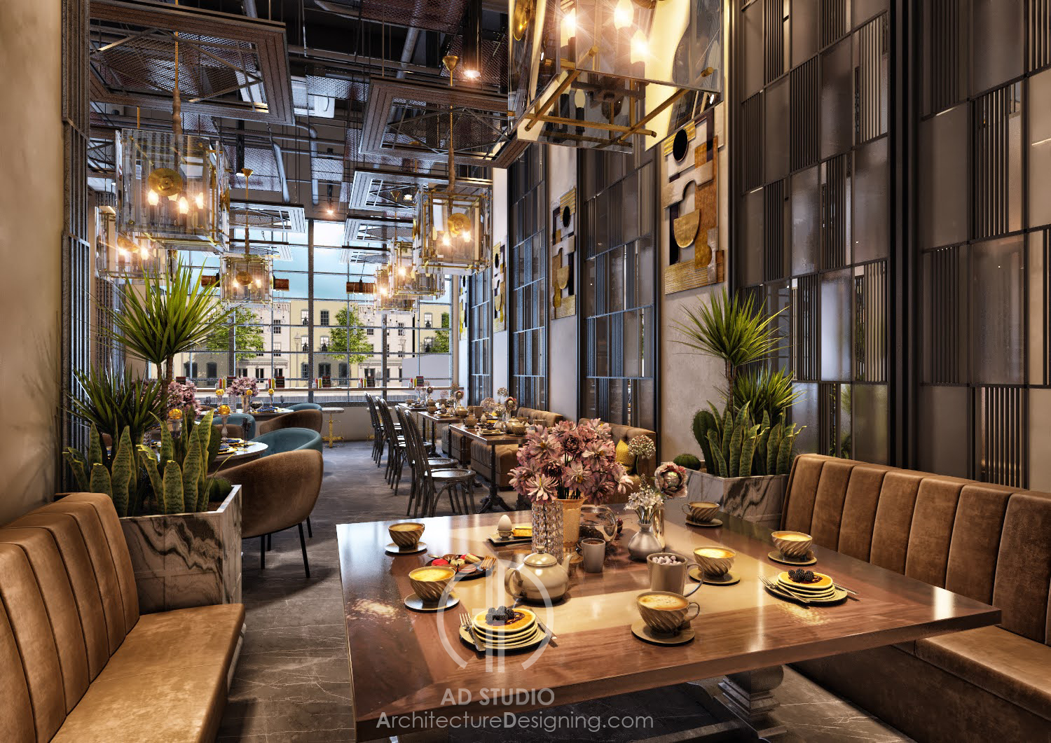 现代咖啡店室内设计丨沙特阿拉伯丨AD 工作室-7
