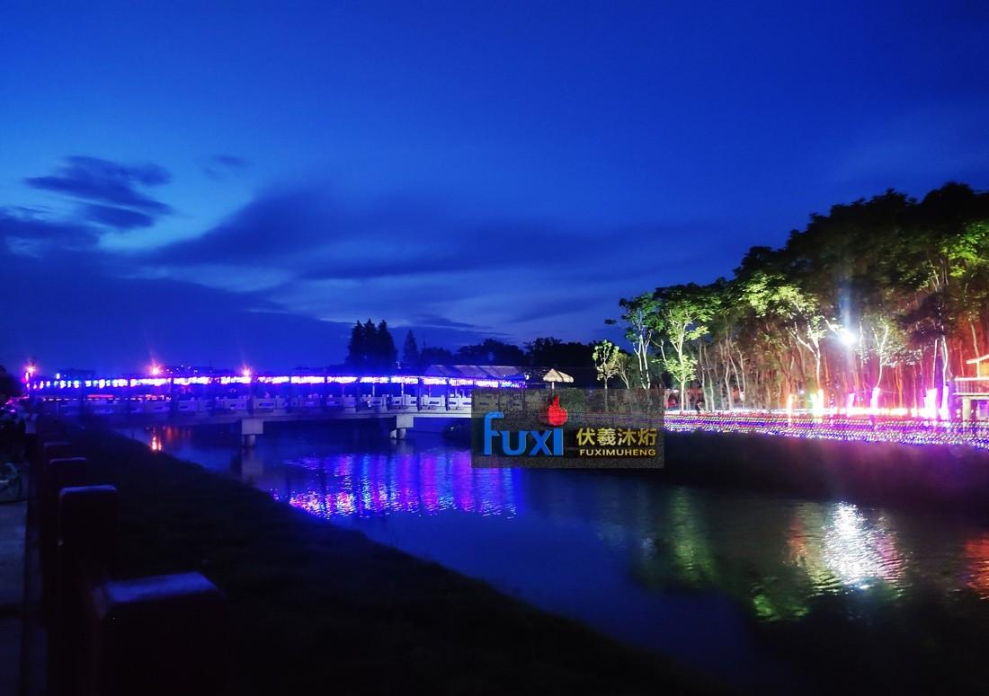 魔都嘉定小灶村梦幻灯光秀-36