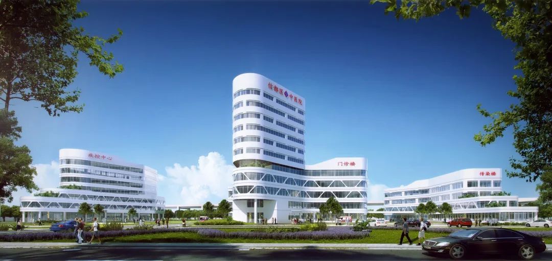 邢台市中医院与疾控中心,绿色生态的人性化医疗空间-0