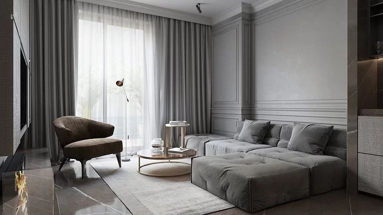 现代简约轻奢风格 | 混搭元素打造高级感大宅-33
