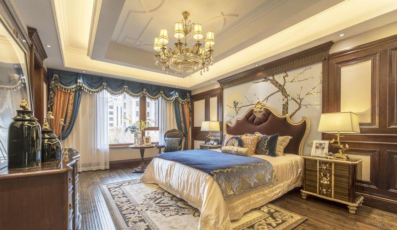 大连恒一集团南山首府500㎡美式风格样板间设计-30