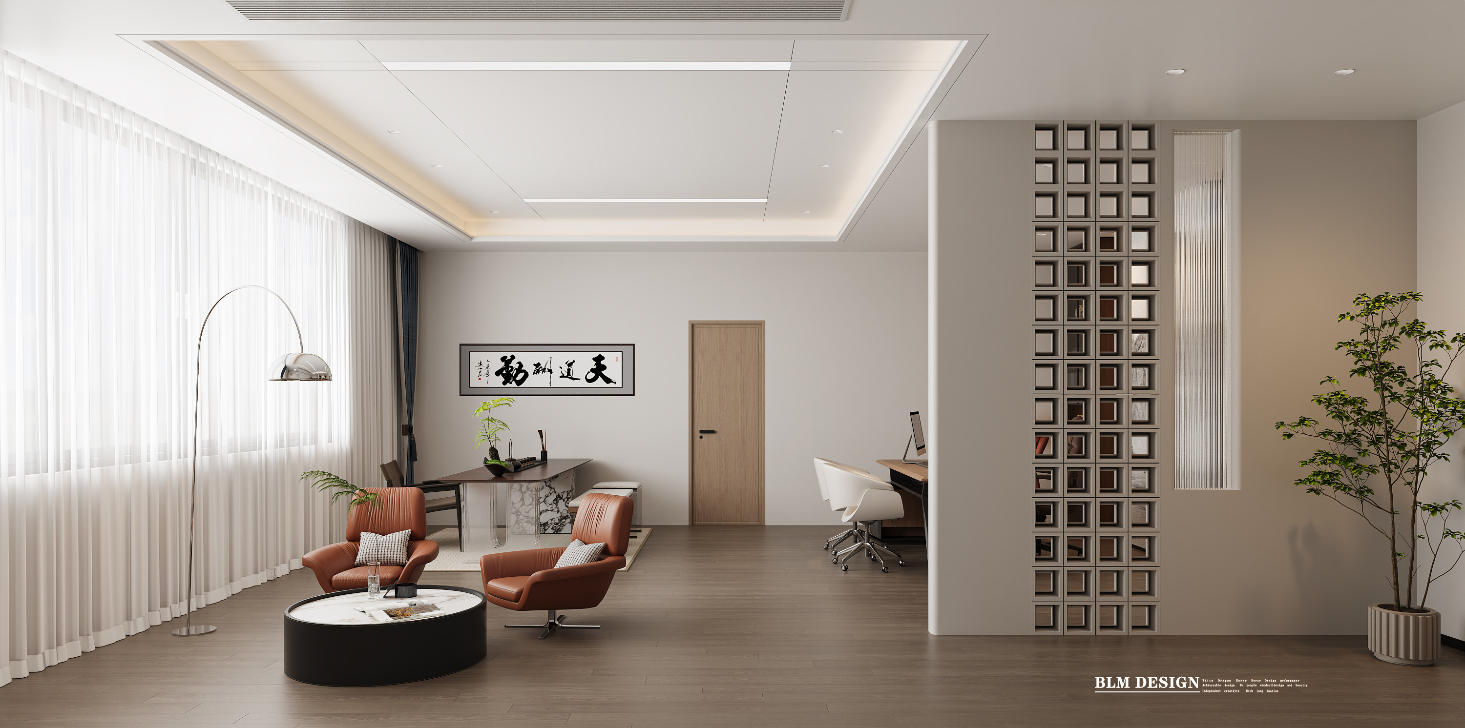 白龙马厂房效果图及家装工装方案设计制作-3