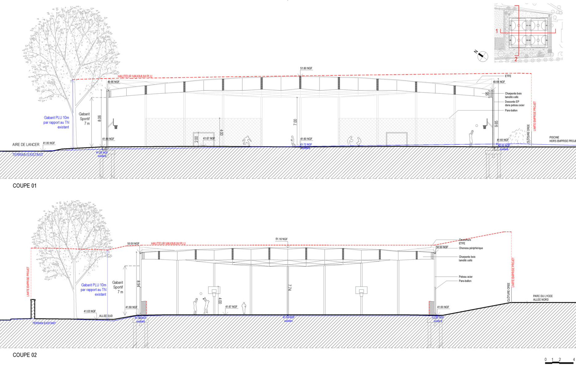 巴黎附近体育建筑丨法国巴黎丨Explorations Architecture-55