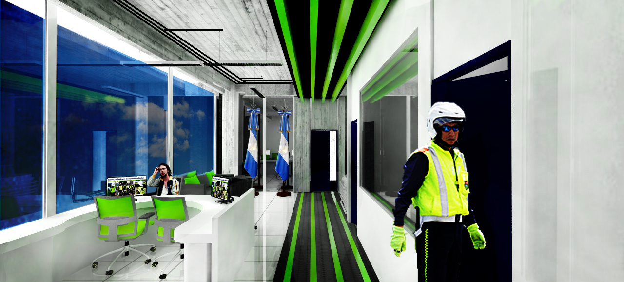 GC Arquitecto 打造的未来派交通警察局办公空间-19