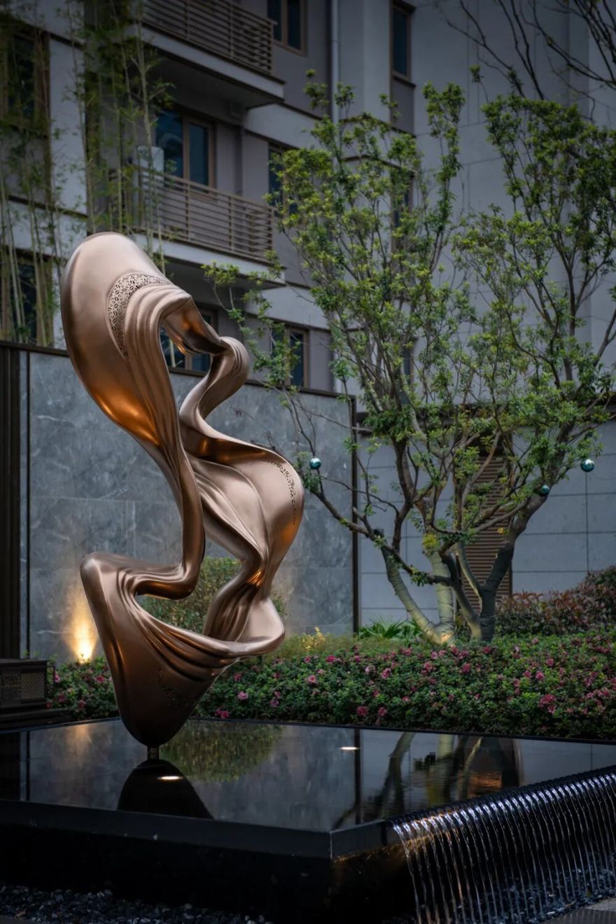 嘉兴新希望·锦麟天樾大区|雕塑软装设计|尚沃出品-17