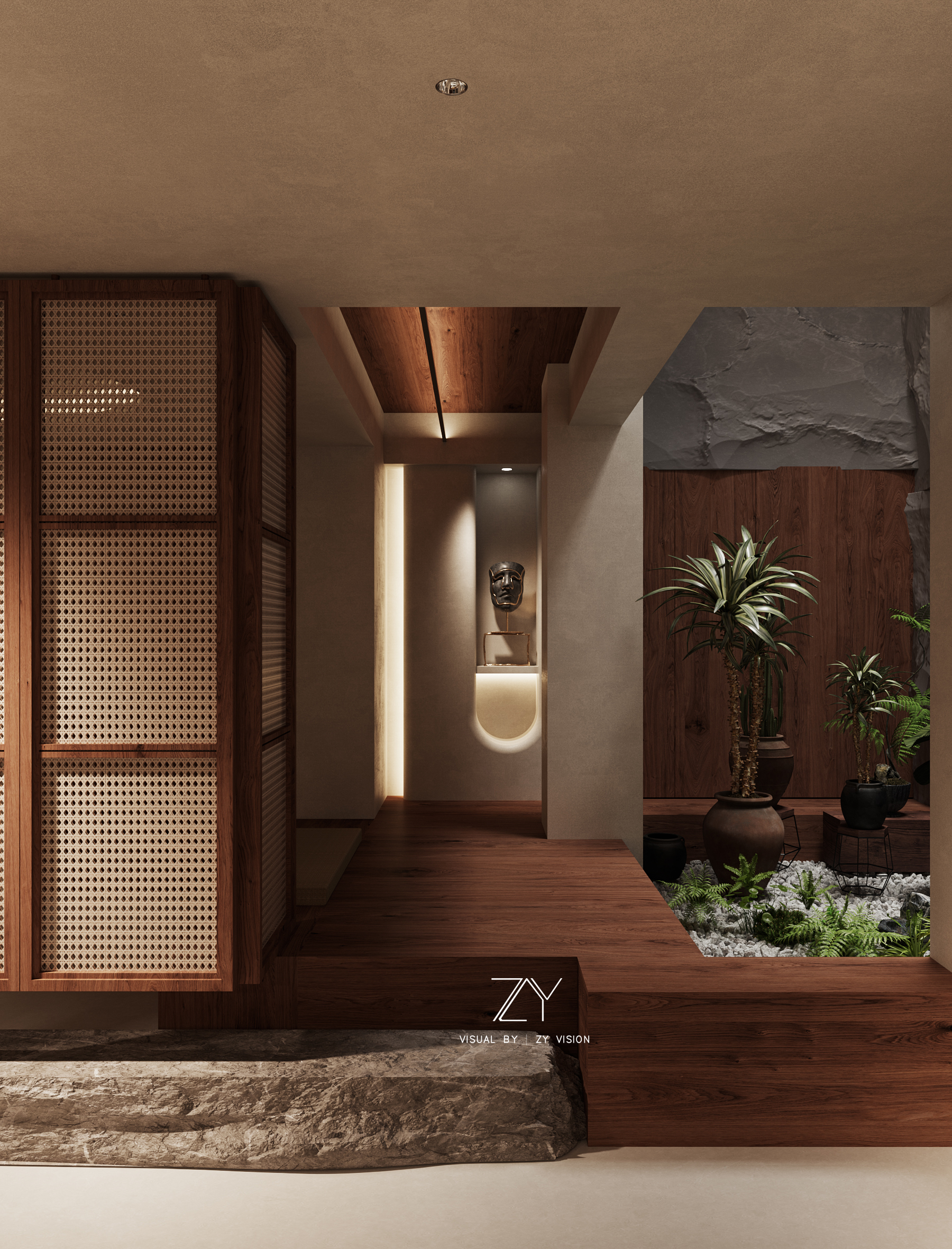 诧寂奶油风 现代别墅 -12