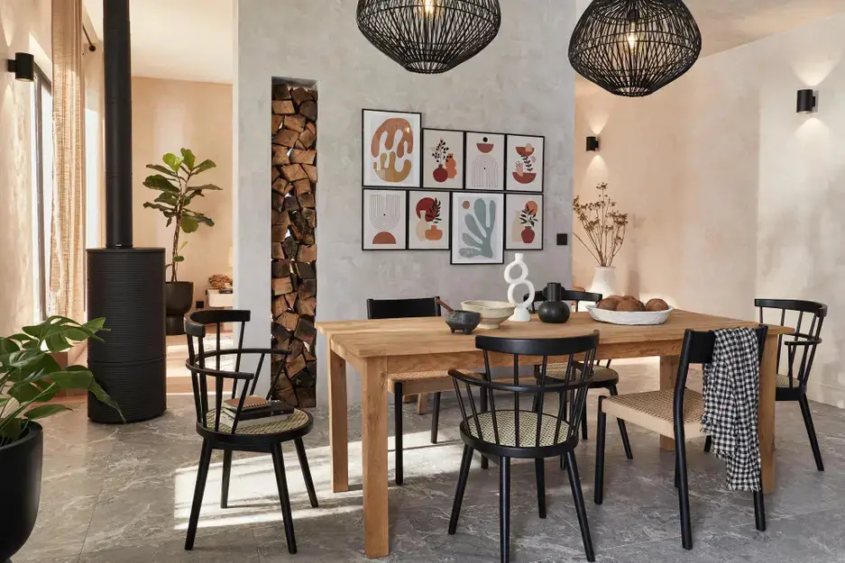 混搭风格客厅与餐厅设计-14