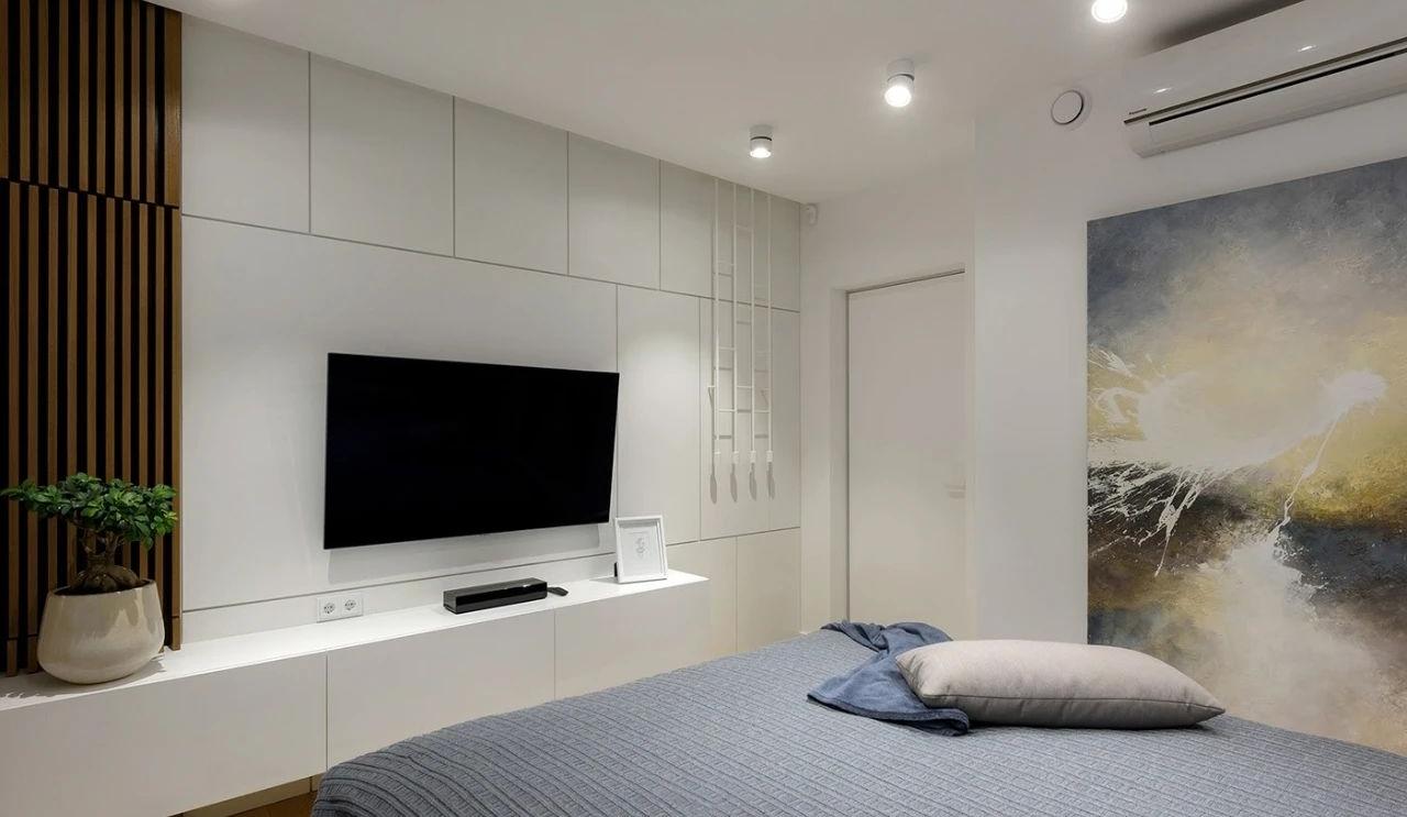 乌克兰98㎡现代风公寓设计，角落空间这样设计太实用了！-57