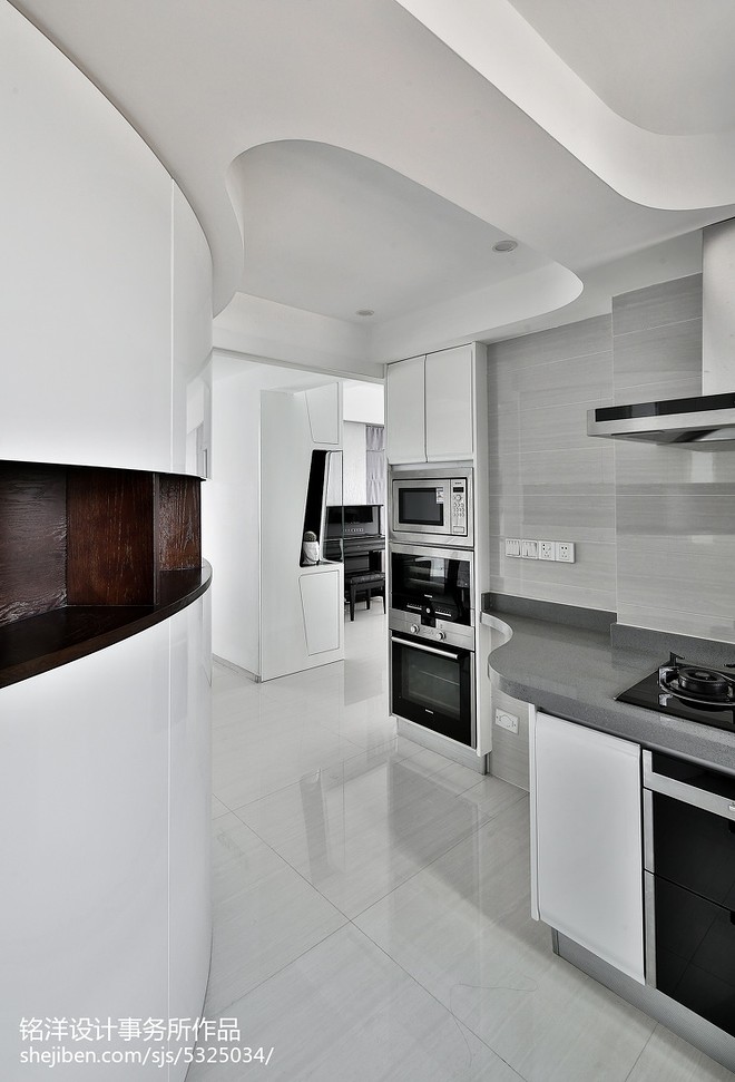 滨江一号4房现代简约装修案例-13