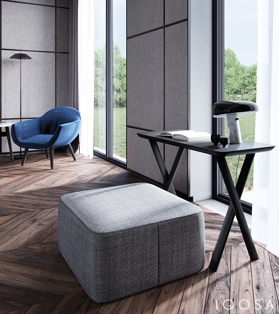 沙特利雅得·绅士高级灰住宅-16