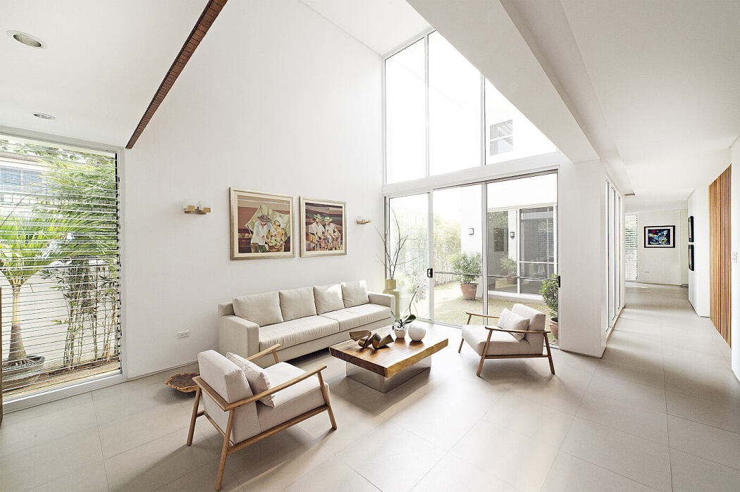 菲律宾马尼拉的双层现代庭院住宅-4