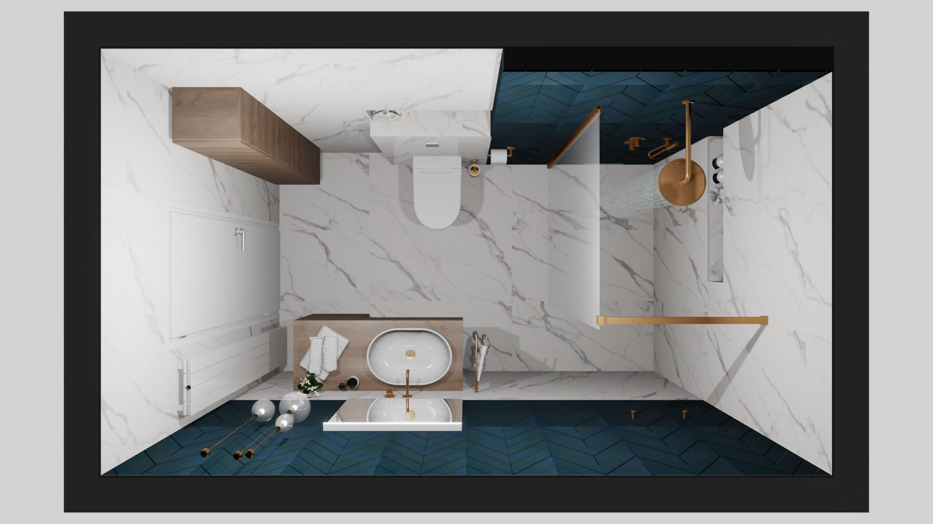 6㎡老旧卫生间翻新为功能性美居丨克罗地亚萨格勒布-4