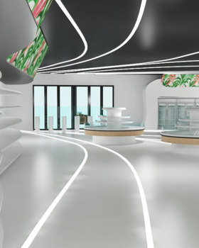 Anastasiya Gushchina丨超市丨Futuristic Supermarket Interior Design