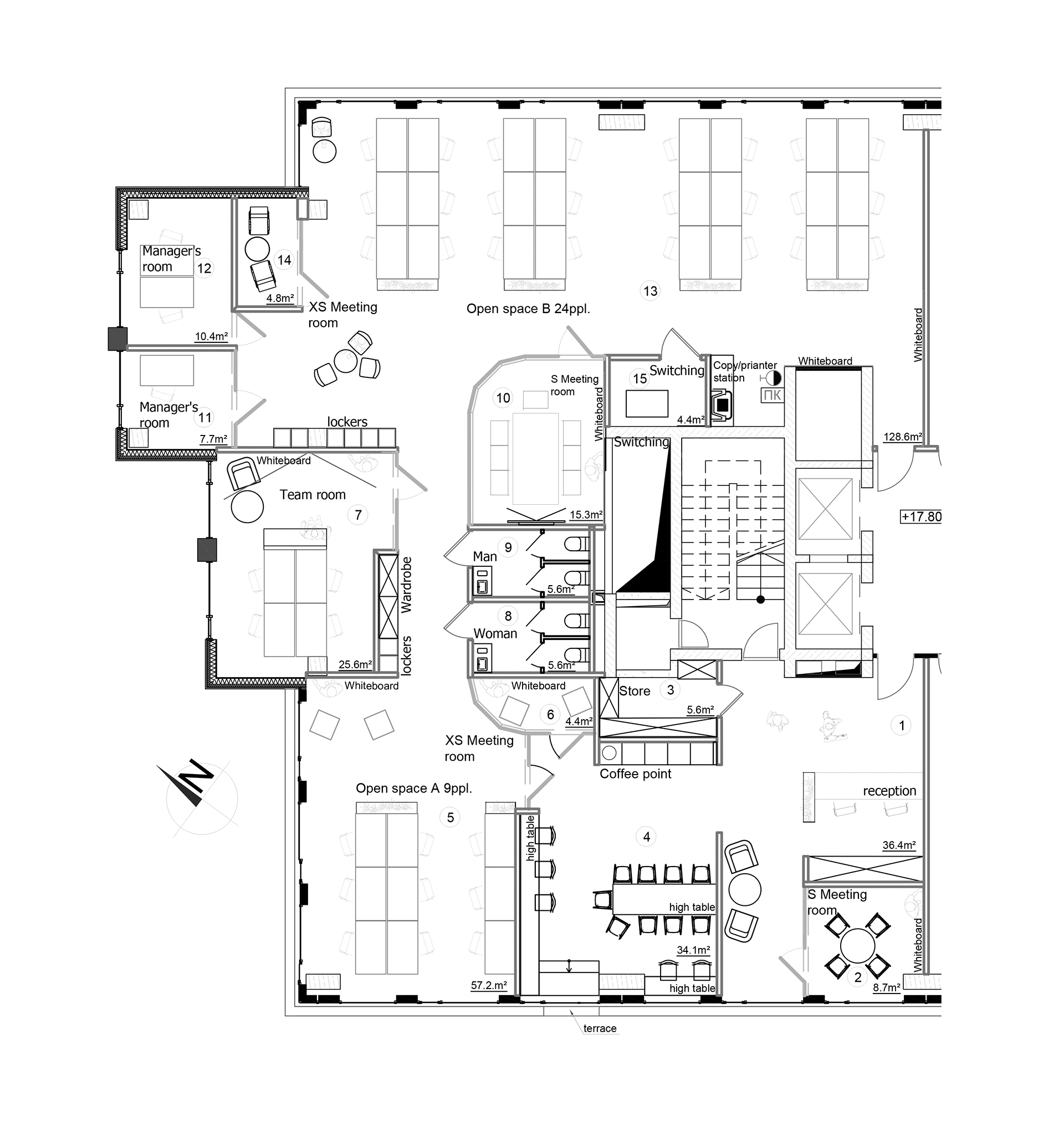 IT 公司简约风办公室丨拉脱维亚里加-13