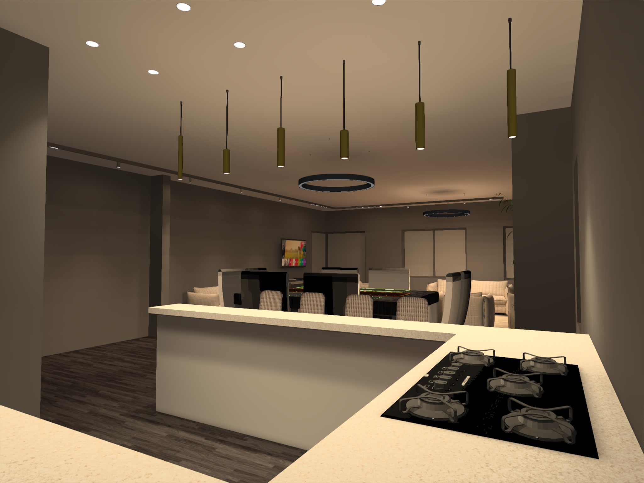 Living room Interior Lighting design-8