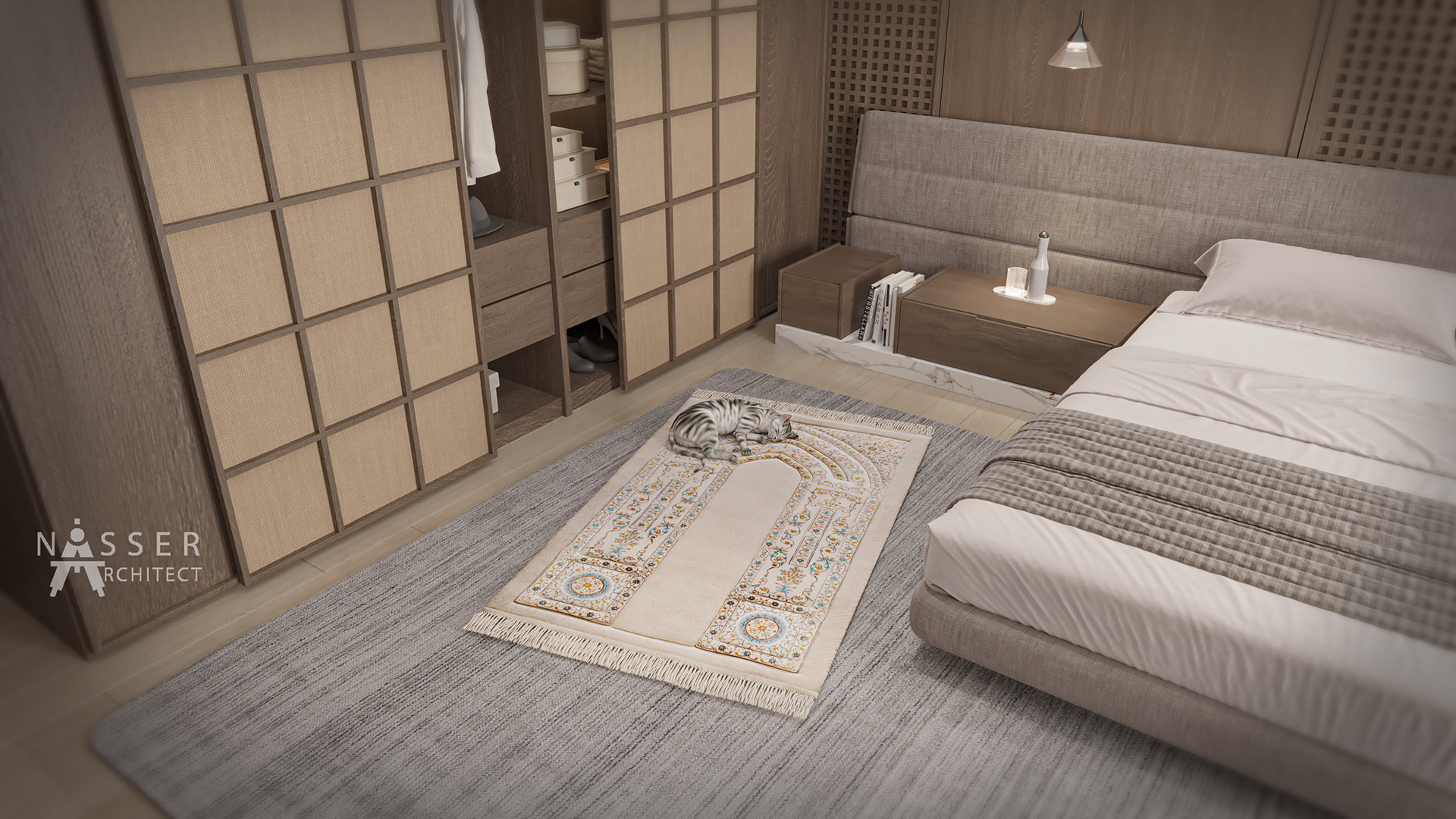 侘寂风格卧室丨埃及-8