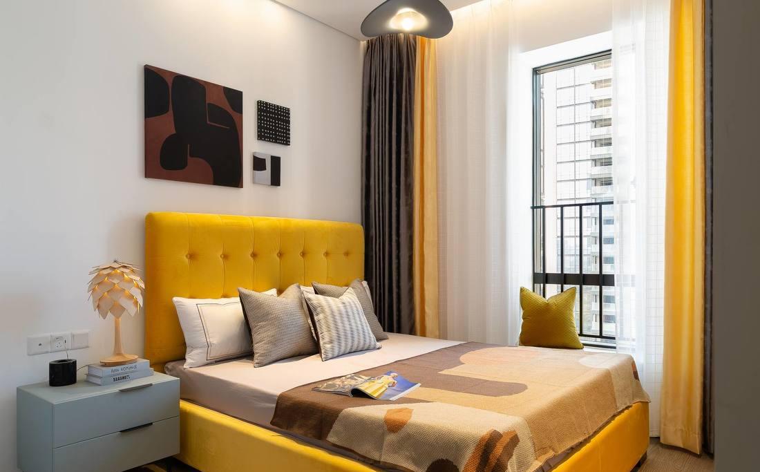 北欧风大平层注入活力色彩，展现高级美感-16