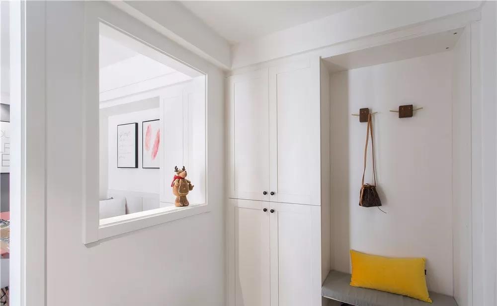 70㎡北欧风小户型设计，功能分区明晰，粉色与灰色搭配尽显精致-0