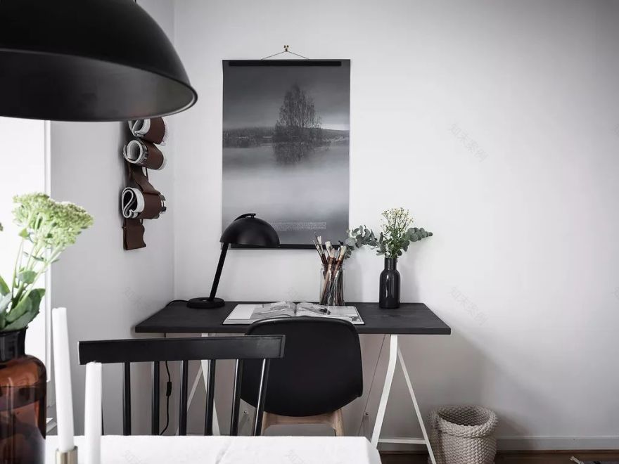 瑞典 39㎡高级公寓,黑白简约大气设计-18