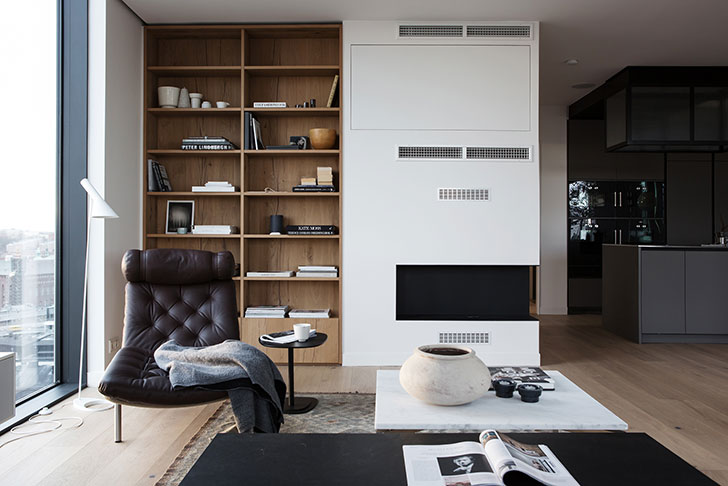 斯德哥尔摩现代奢华公寓，全景窗揽城市风光-4