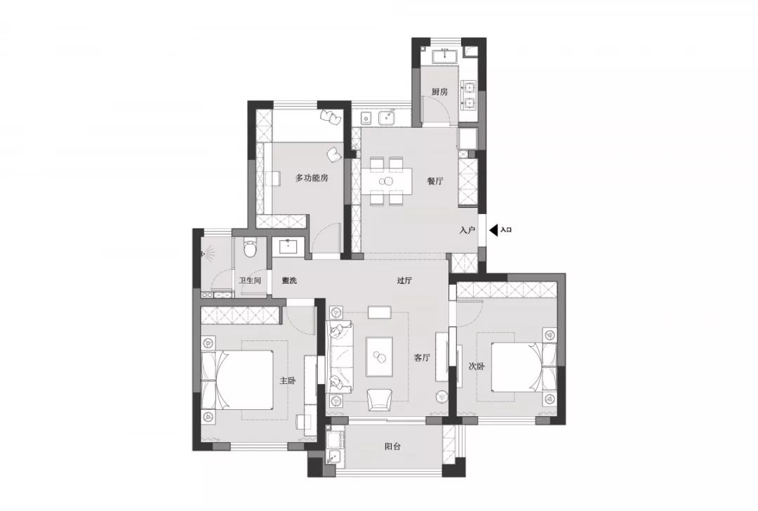 姚磊打造现代轻奢三口之家，设计亮点层出不穷-25