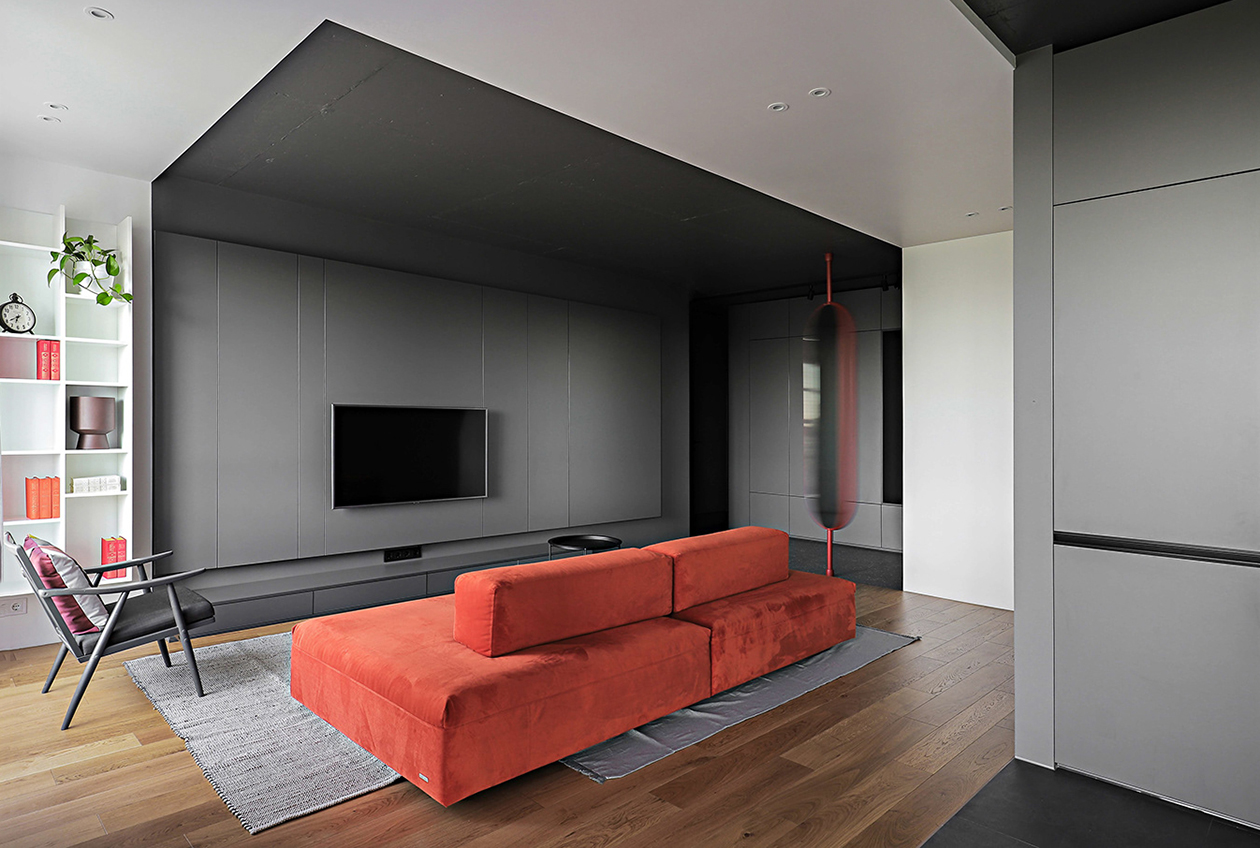 高级黑公寓设计丨乌克兰基辅-9