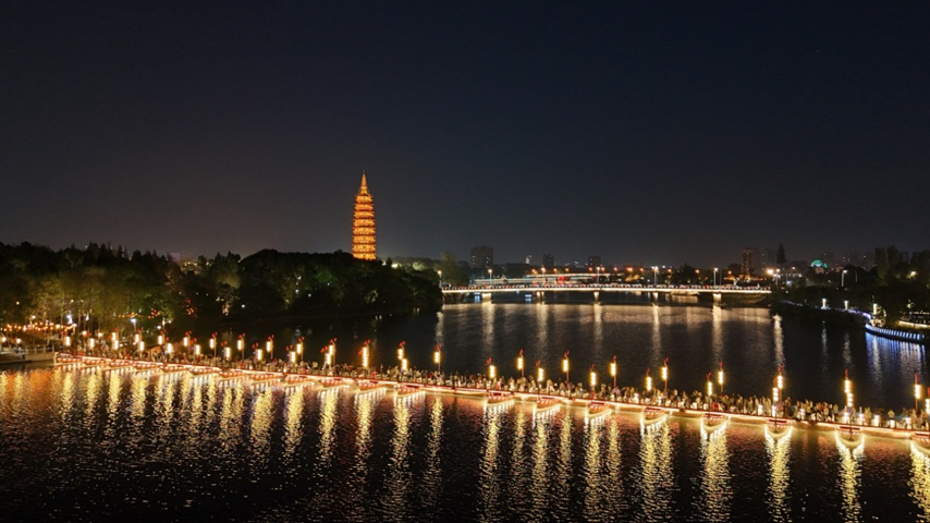 桥旅融合新高度——金华“古子城-三江里”水上浮桥开通-10