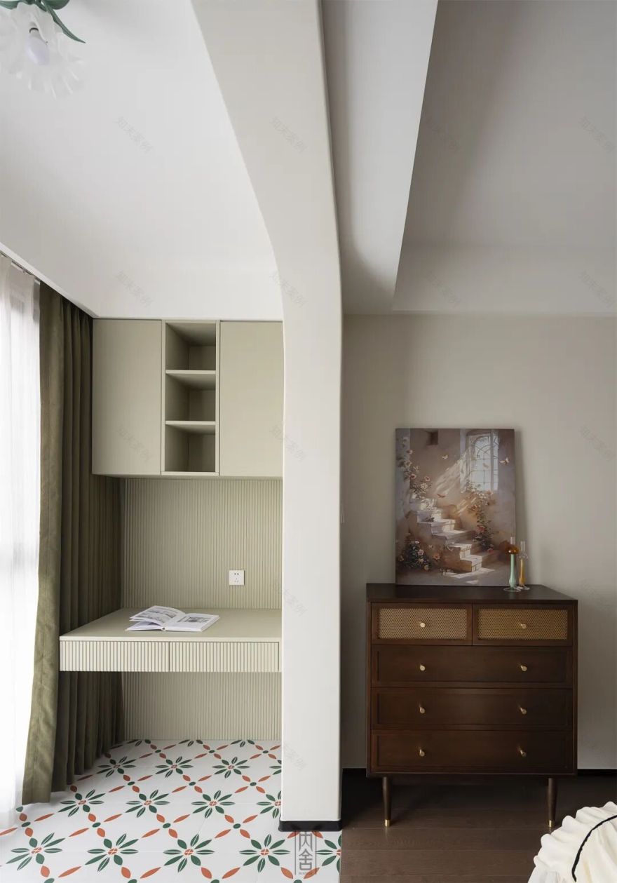 内舍软装丨235㎡下叠法式混搭风,赋予空间由线条、色彩、层次激发出的趣味碰撞!-43