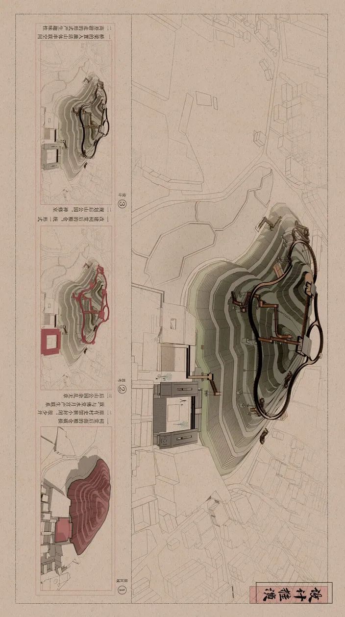 游源》设计作品 | 设计篇-- 第伍卷 | 八景设计之西岗夕阳，佛堂反照《终-45