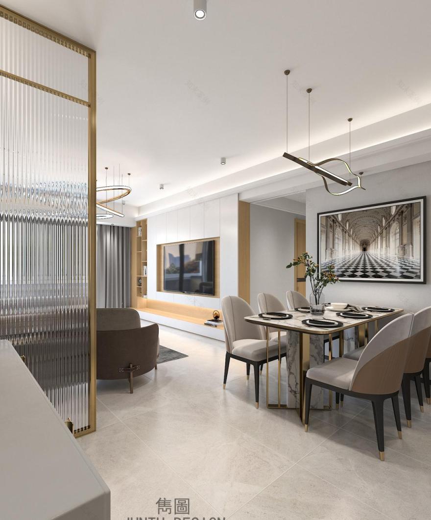 广州天河区 120m²现代轻奢收纳之家丨中国广州-8