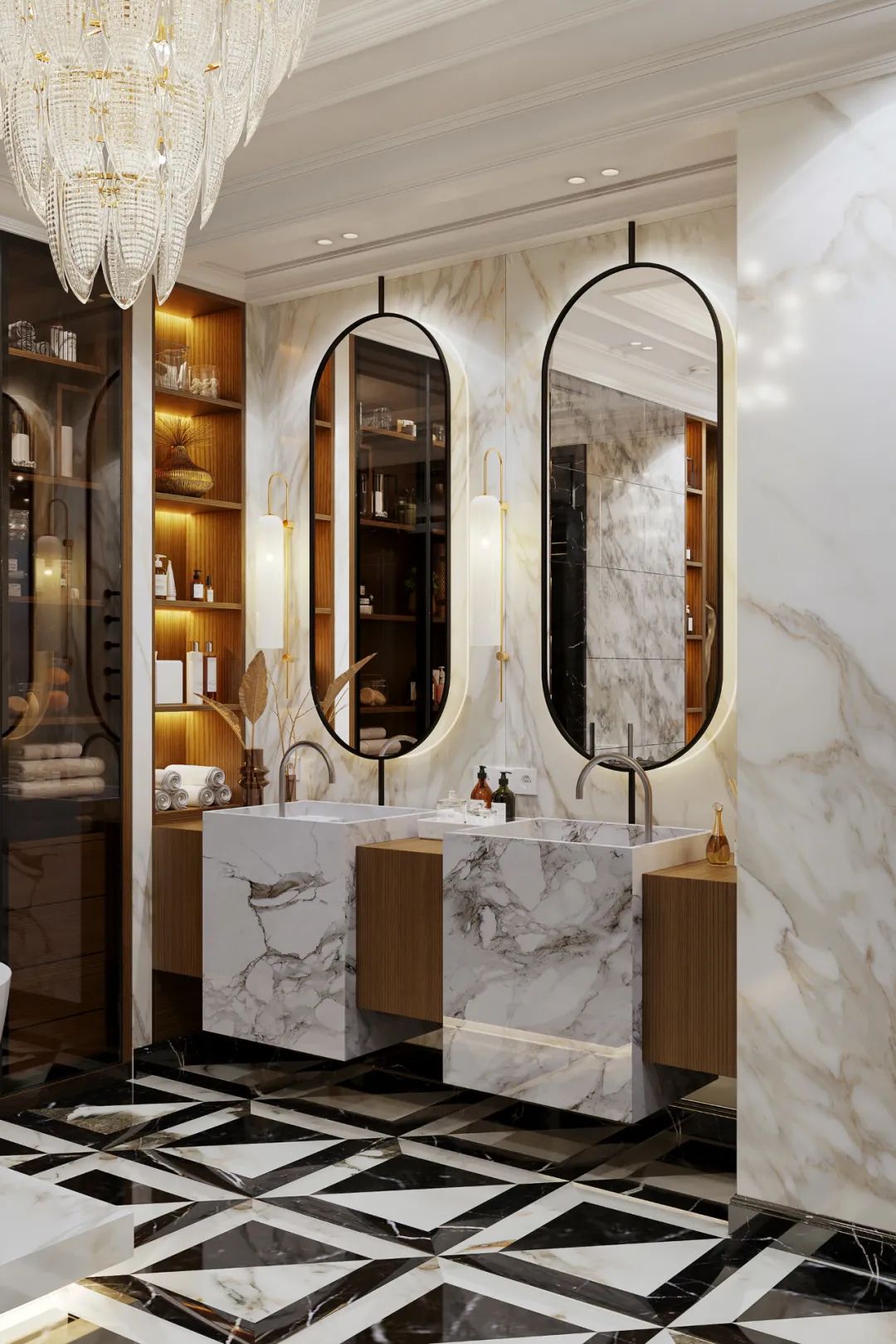 俄罗斯莫斯科 192·4㎡私人豪宅设计丨Julia Design-137