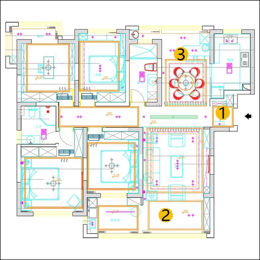 苏建名都城 150㎡轻美式家居丨中国南通丨锦华装饰-46
