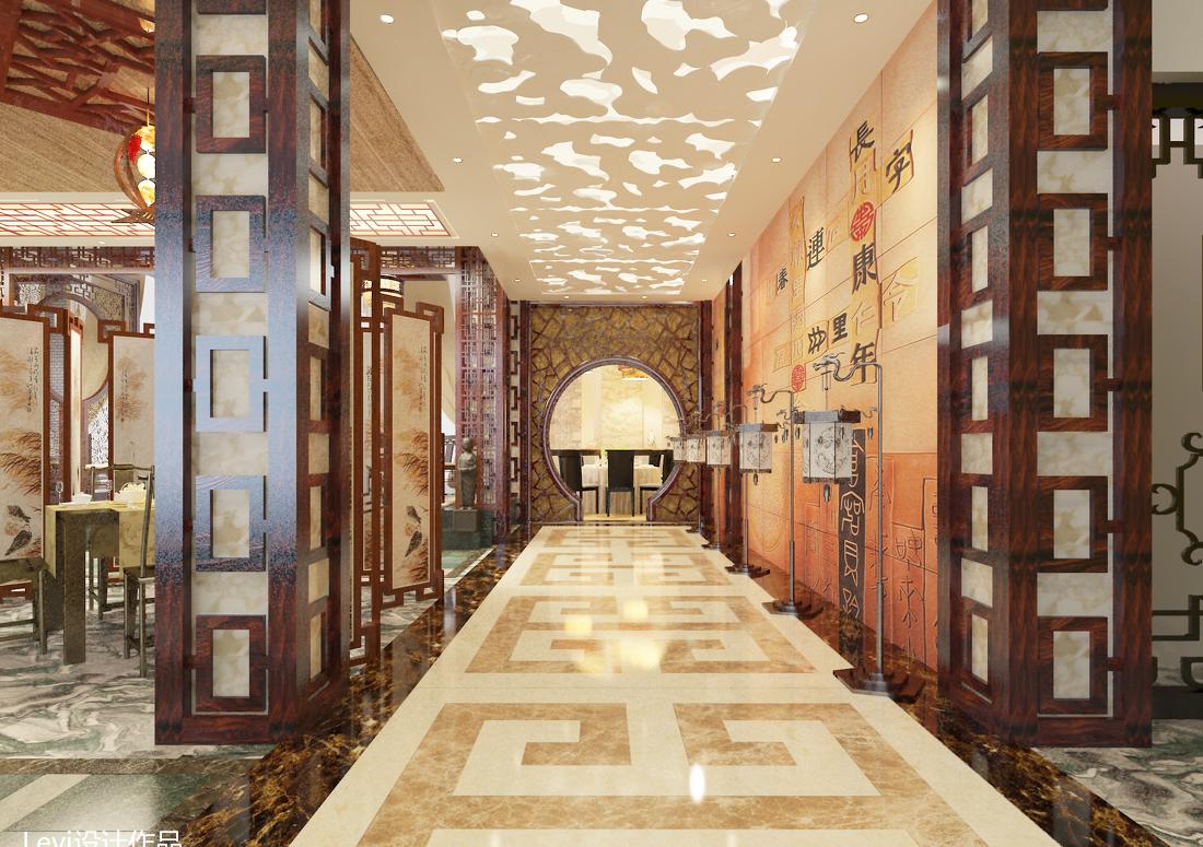 
现代中式餐饮空间设计 -14