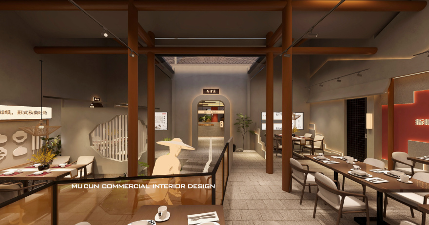 镇江 300 平蟹黄汤包展厅装修设计丨中国镇江-33