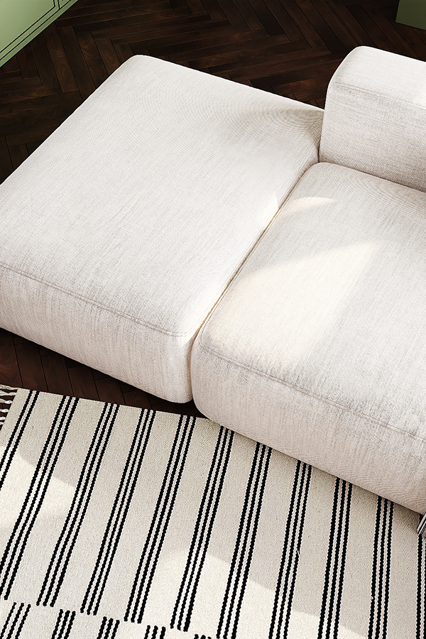 绿色色调的厨房  客厅设计丨AIDESIGN-11