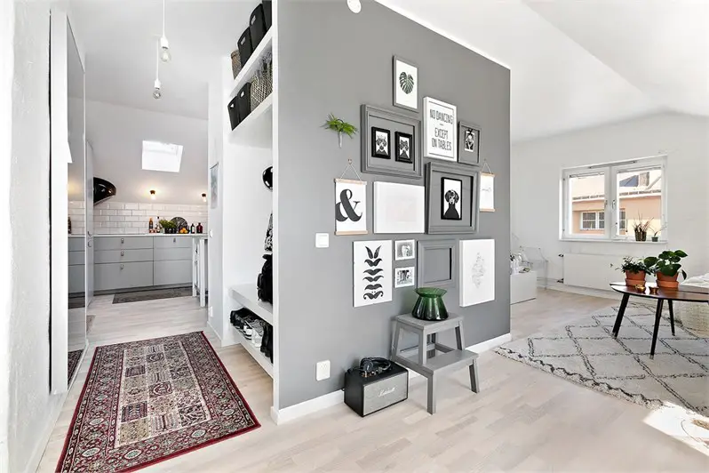 绿色植物的室内艺术展示-1