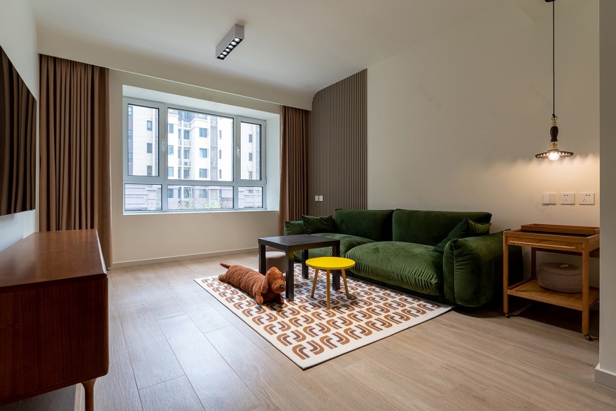 北京金隅学府89㎡复古原木风住宅设计丨中国北京丨久栖设计-9