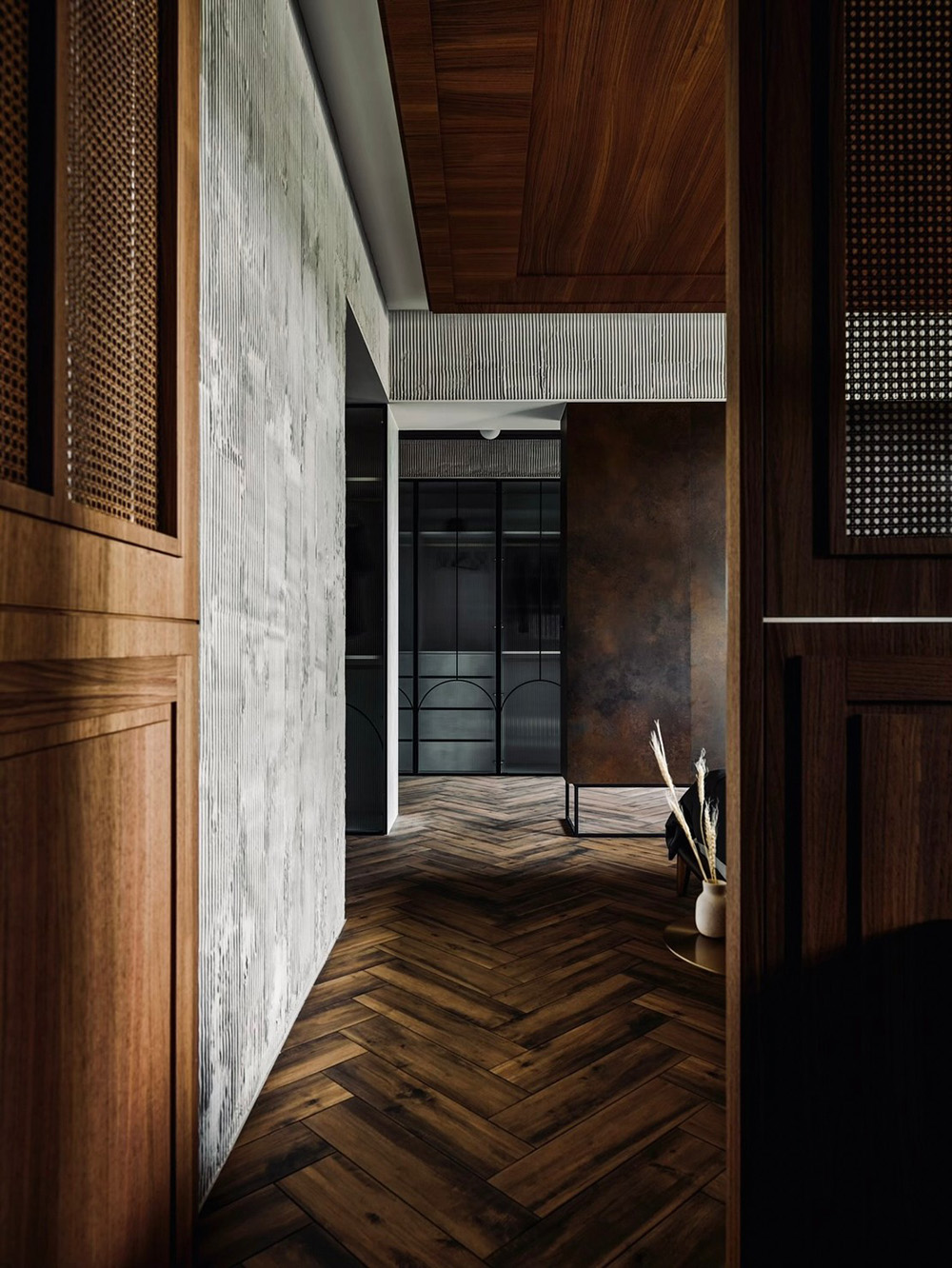 家装设计案例鉴赏——摩登复古感，玩味混搭经典美学-15