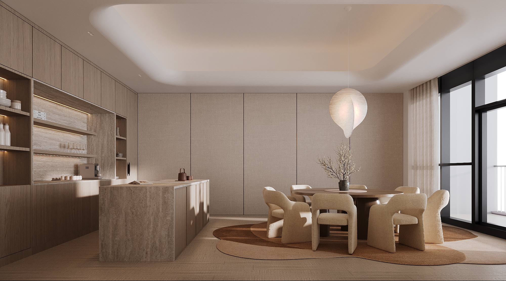 迪拜600平复式公寓可视化设计丨阿联酋迪拜-21