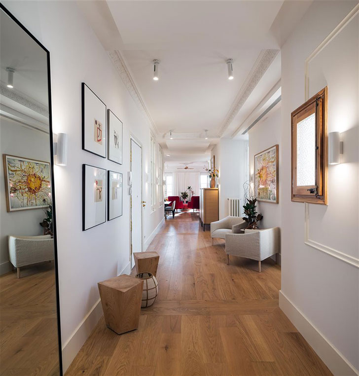 巴塞罗那 19 世纪古建筑中的明亮家园-8